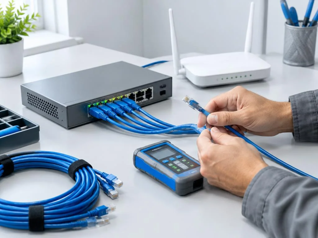 Réseaux et connectivité à Longjumeau – vérification des câbles Ethernet et équipements réseau